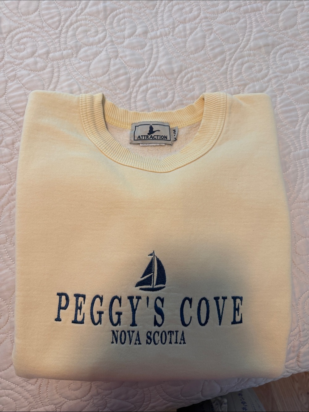 Peggy's Cove Nova Scotia Cream Crewneck Sweatshirt